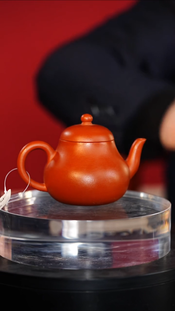 紫砂茶壶朱泥思婷140cc