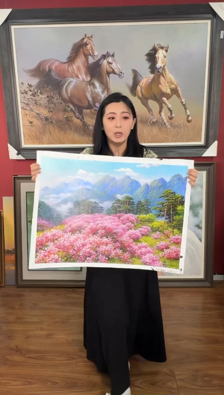 油画【81号】约50*70cm丨朝鲜原创纯手绘孤品油画丨顺丰包邮 