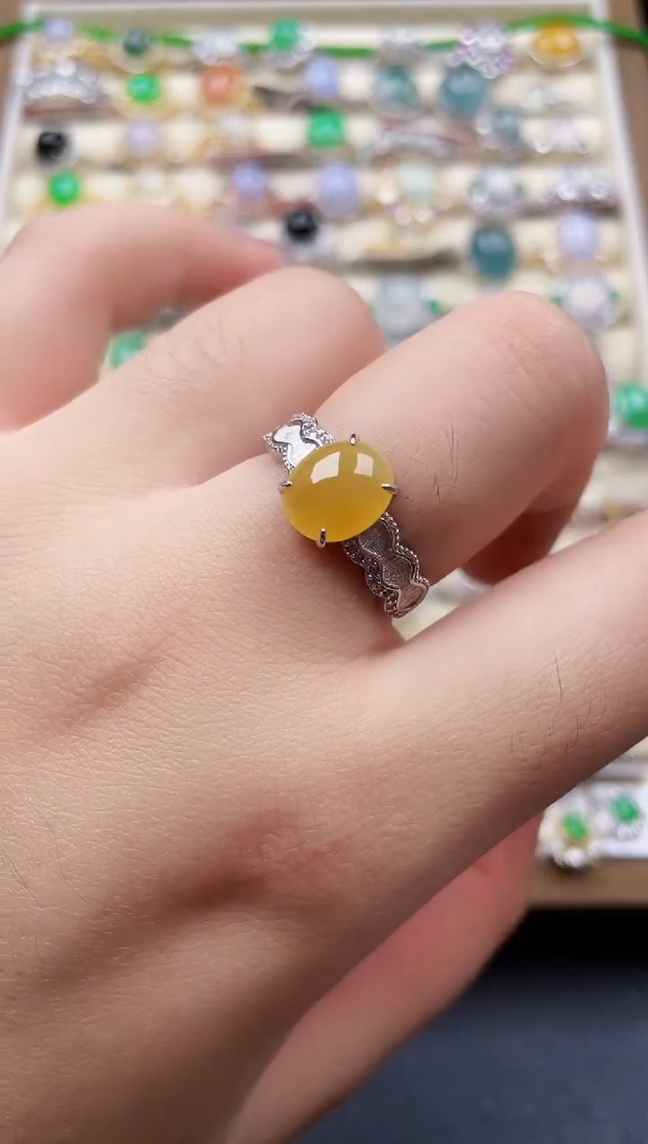 银S925镶嵌戒指翡翠47