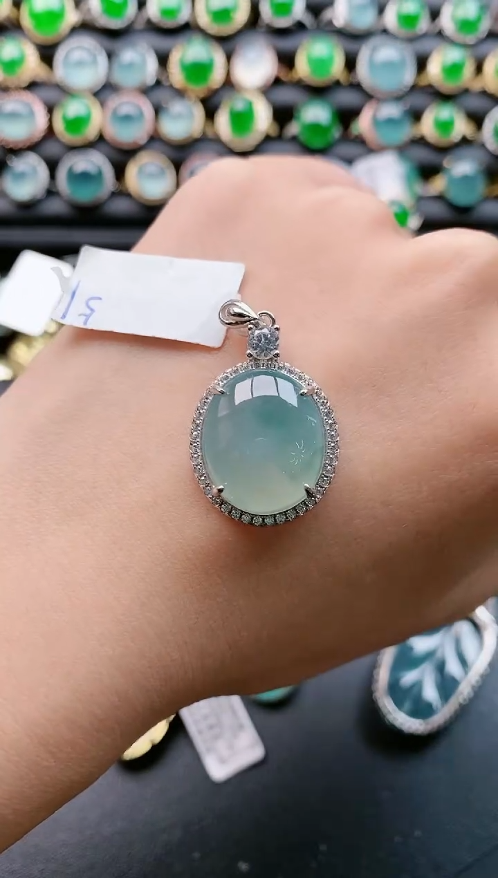 【闪购商品】翡翠戒指银S925镶嵌111111