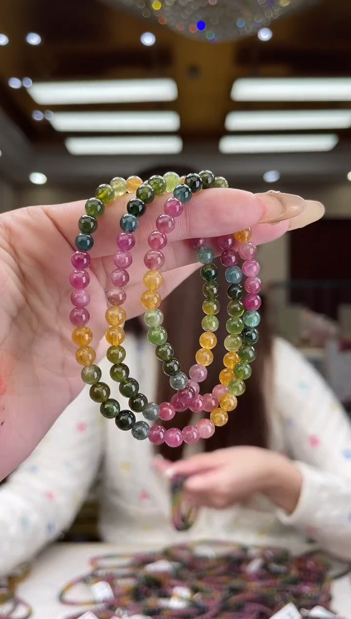 【闪购商品】碧玺/未镶嵌5mm+碧玺多圈多样性发货19