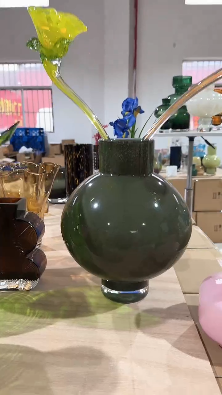 【闪购商品】玻璃墨绿大肚