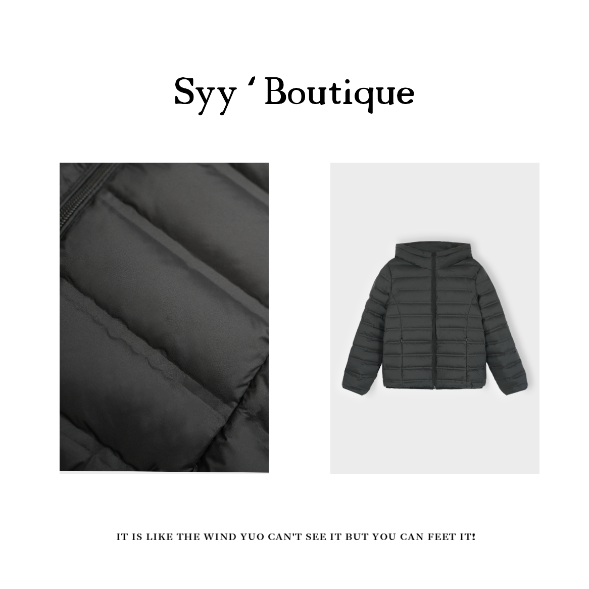 连帽鹅绒服/Boutique/轻便款隐形口袋冬季羽绒服