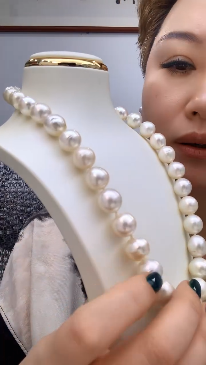 【闪购商品】海水珍珠项链未镶嵌243 10-14mm