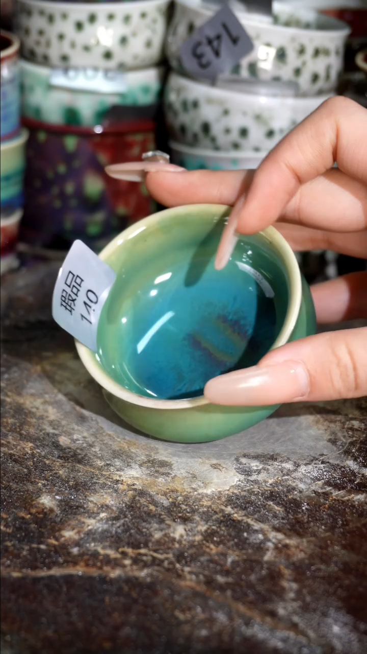 摆件精品窑变钧瓷茶器