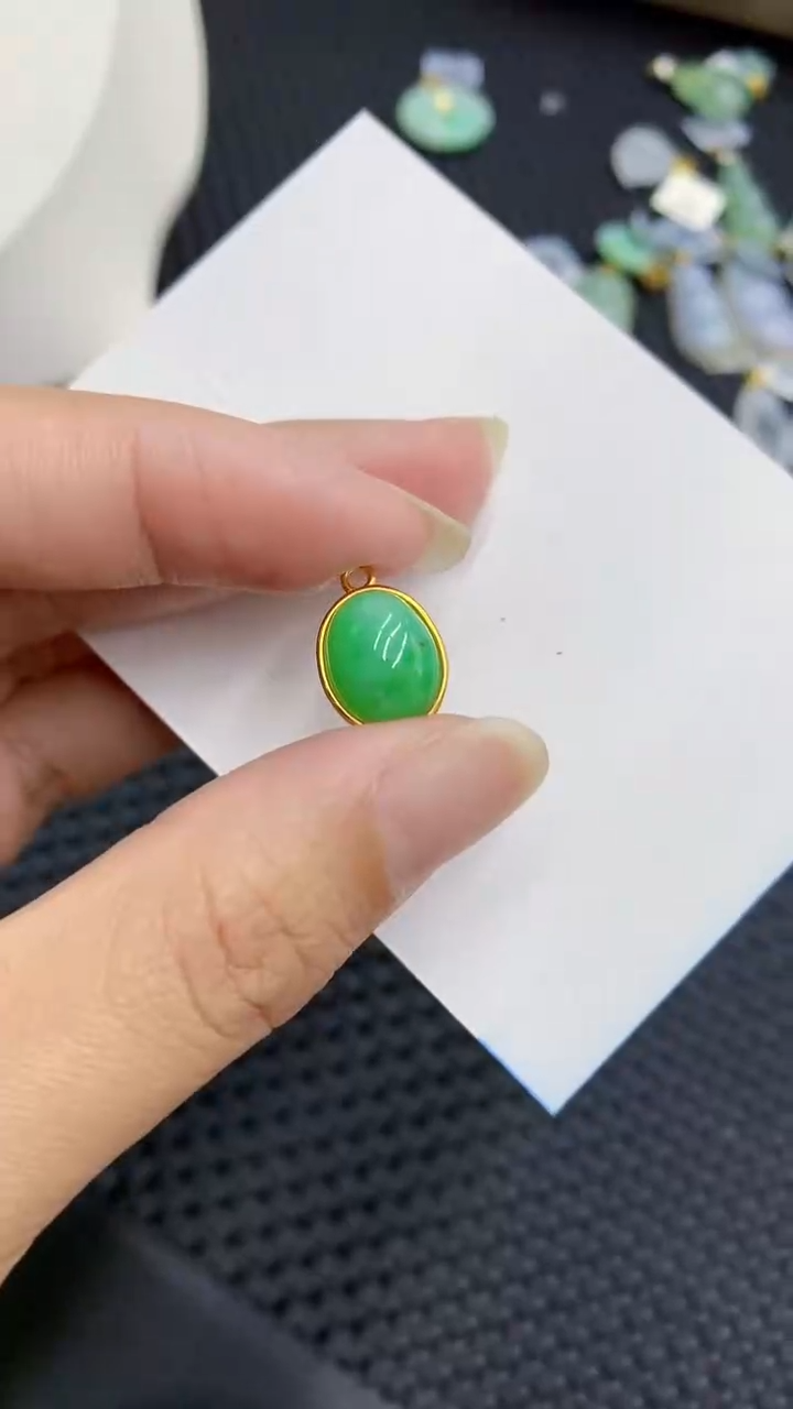 【闪购商品】翡翠颈饰银S925镶嵌            8