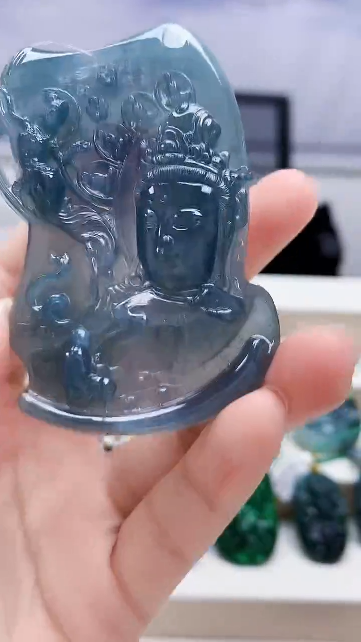 未镶嵌定制翡翠4688lr-毛货挂件44