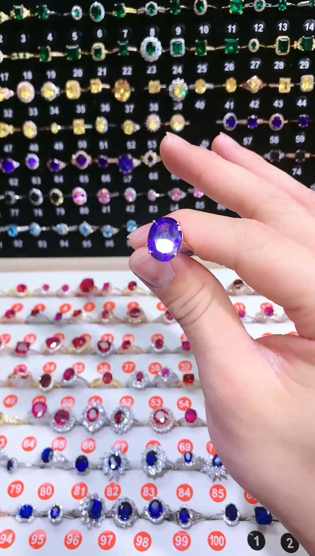 【闪购商品】紫晶戒指银S925镶嵌111111