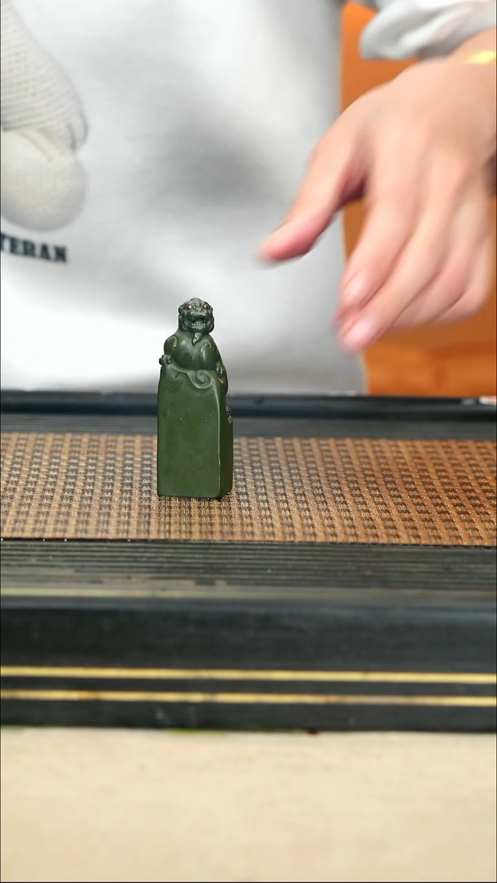 【闪购商品】紫砂茶壶40貔貅印章 民国绿