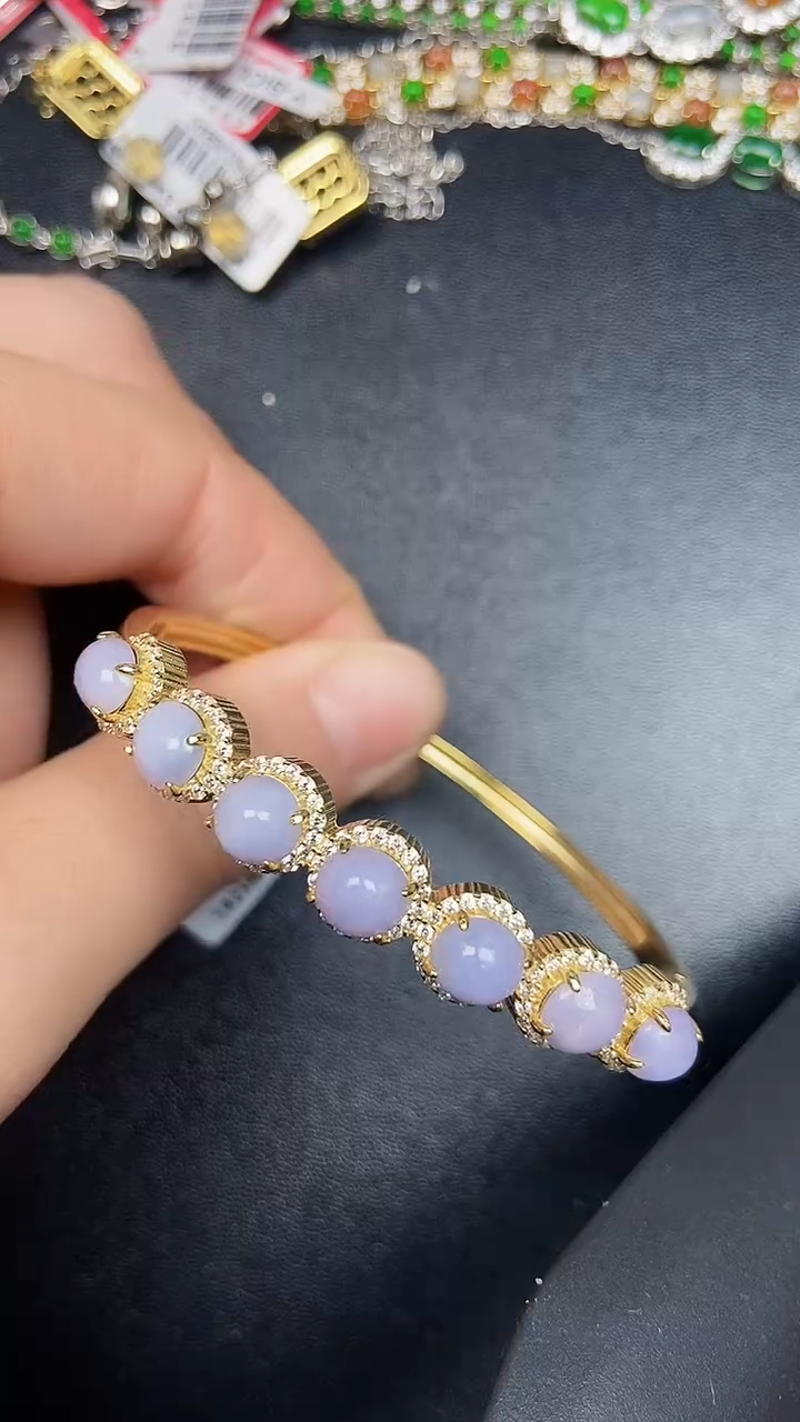 银S925镶嵌戒指翡翠9800