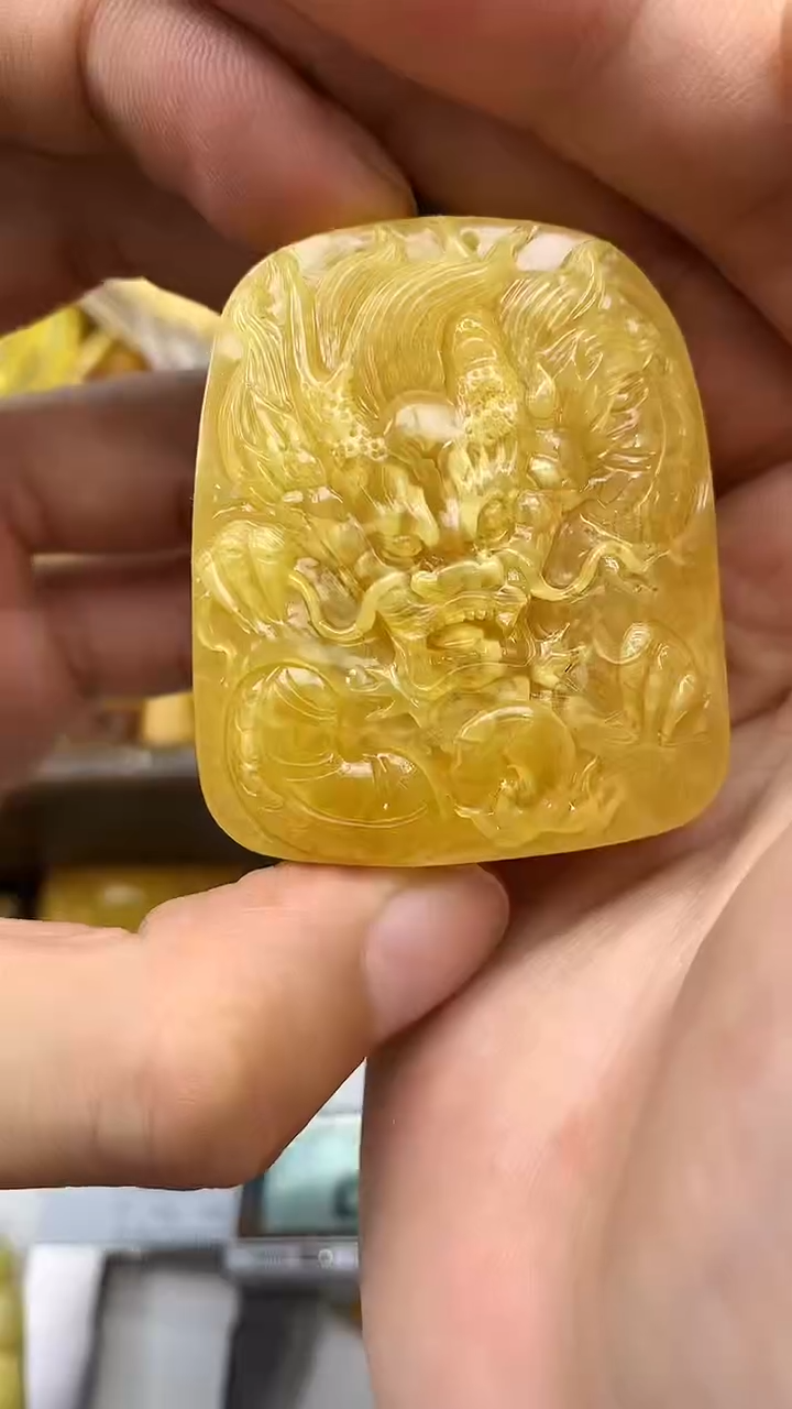 裸石蜜蜡未镶嵌吊坠