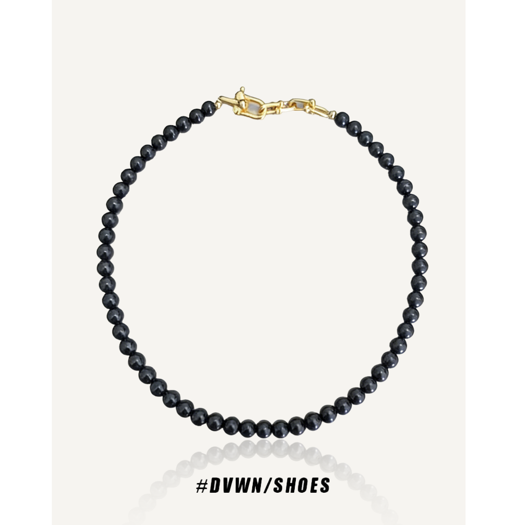 铜合金项链 【高定系列】珍珠黑金项链