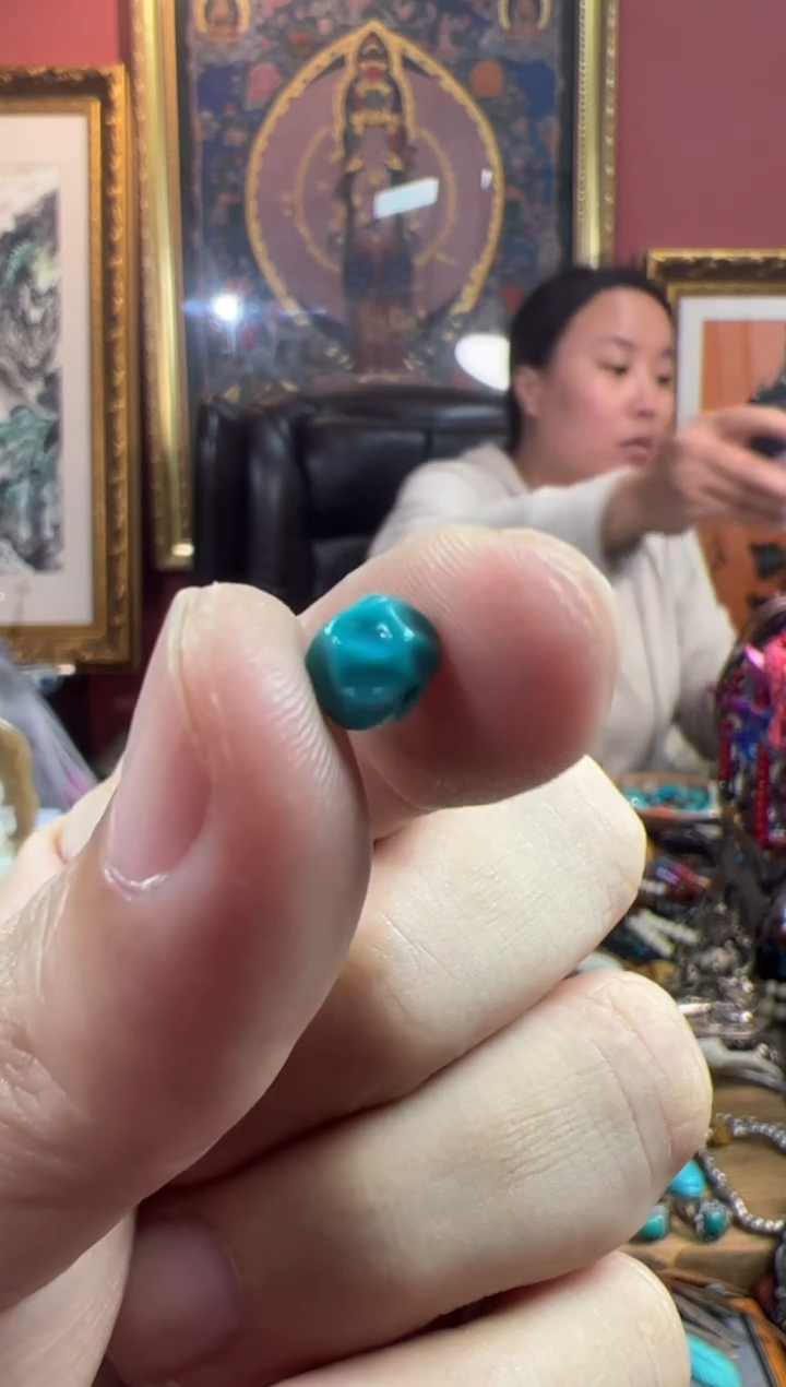 未镶嵌绿松石.87号  绿松石配饰套装ylp7*6mm