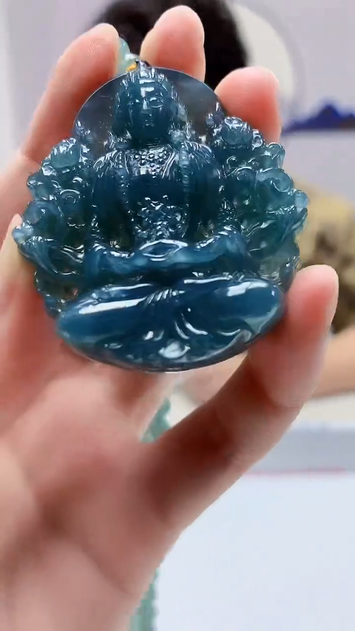 【闪购商品】定制翡翠未镶嵌4688zm-毛货挂件人物340