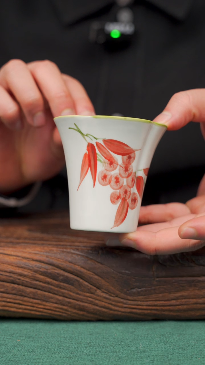 【闪购商品】瓷片995寻一缕瓷香杯釉下手工手绘瓷器