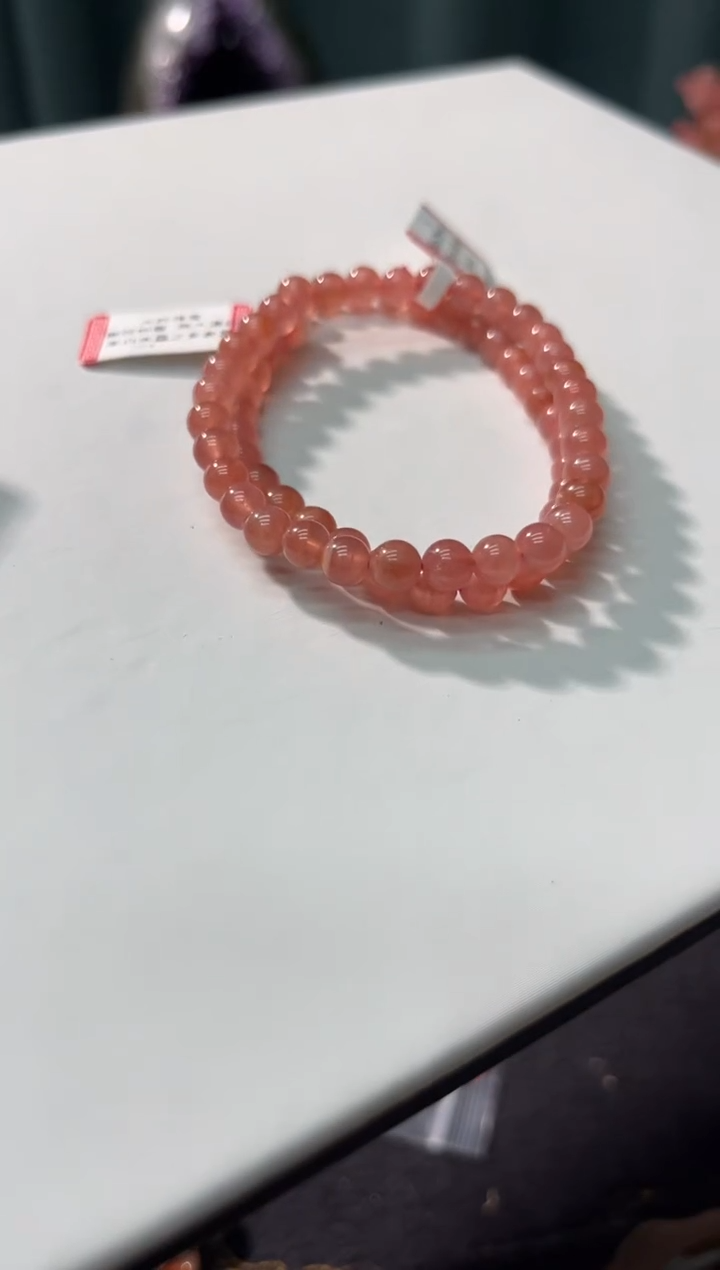 【闪购商品】菱锰矿（红纹石）手绳未镶嵌133多样性发其一/5+