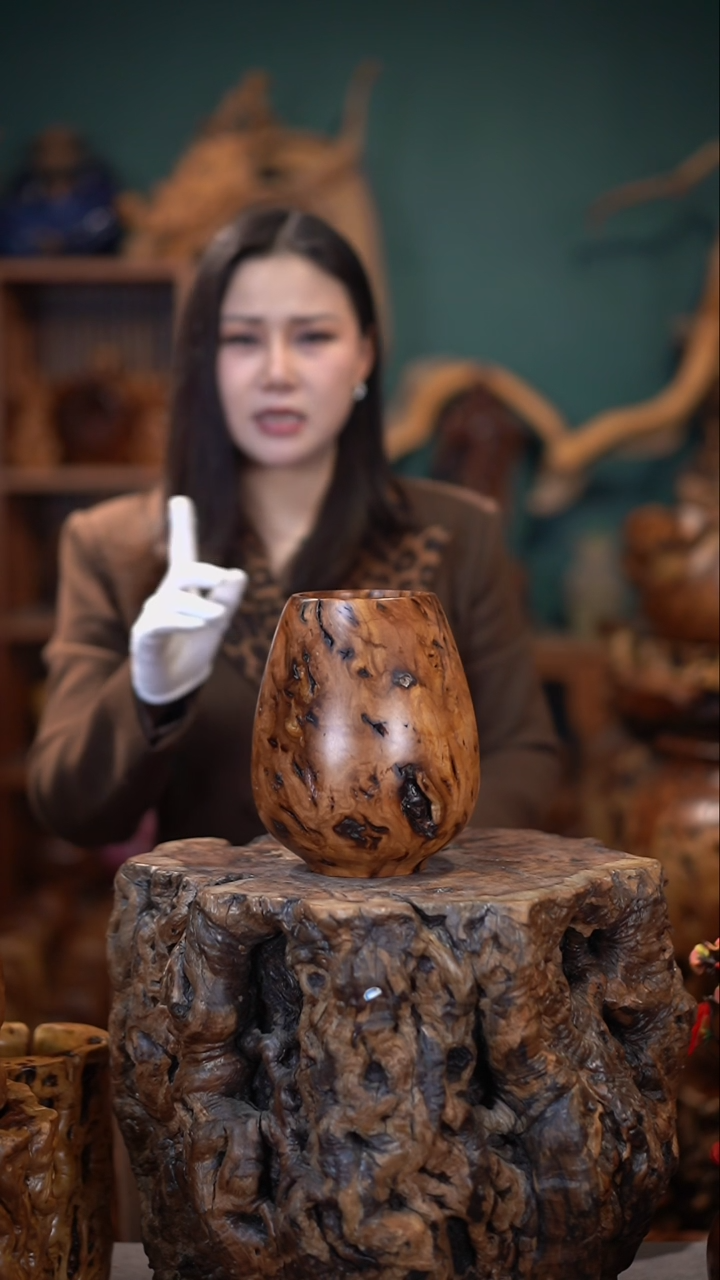 【闪购商品】枣木雷击枣木鸡心罐