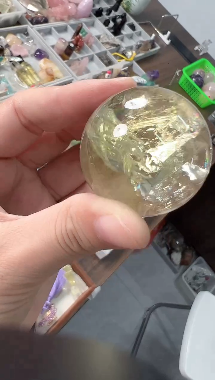 未镶嵌珠宝半成品水晶M612 约4.1cm