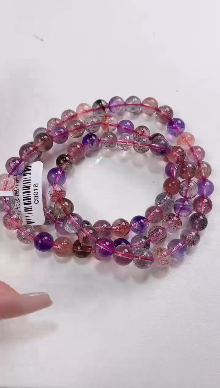 【闪购商品】水晶手链未镶嵌7mm多人多样性发其一