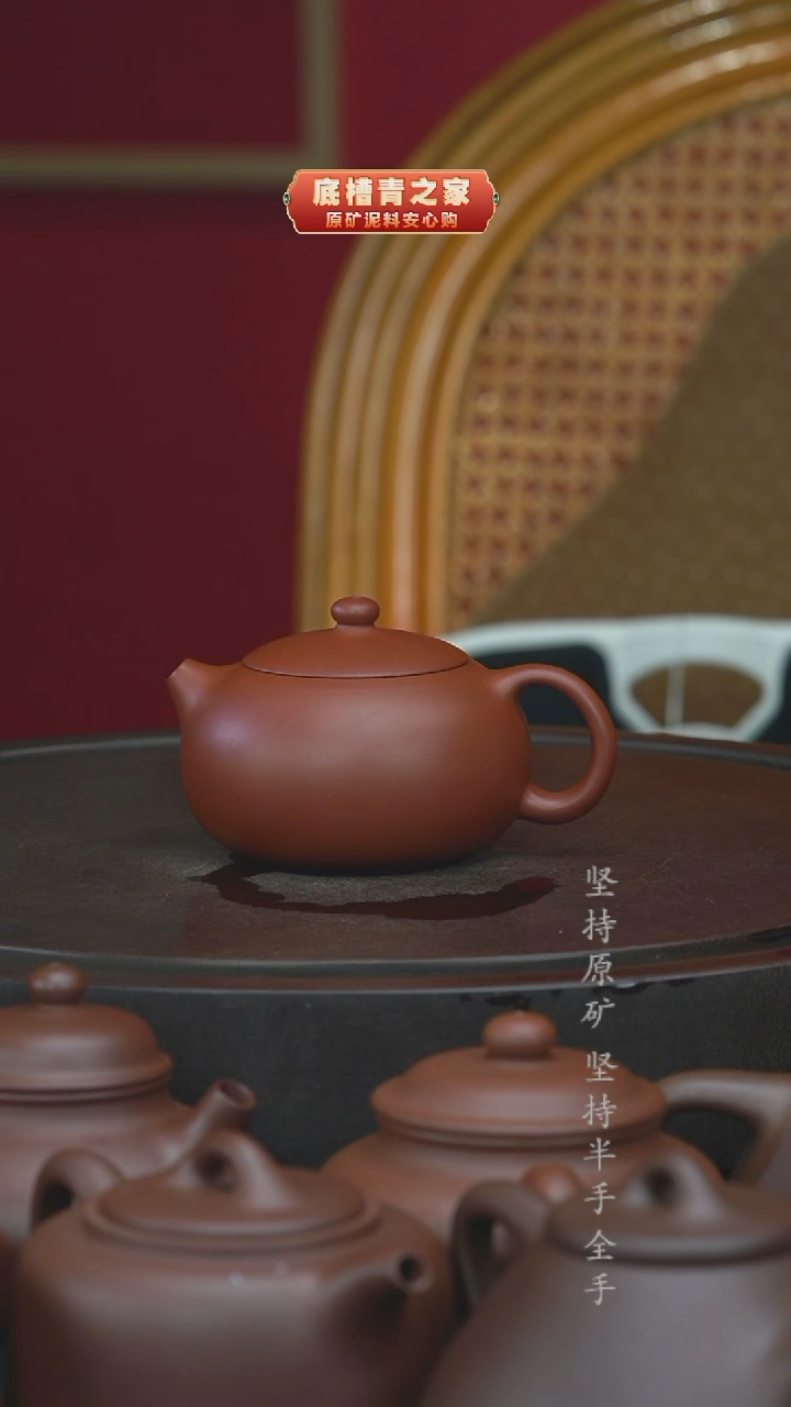茶壶紫砂全手工红皮龙西施200cc