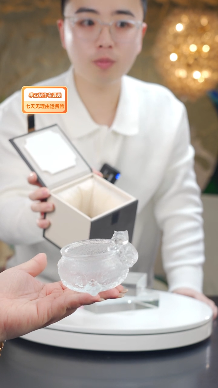手工艺品琉璃净色设计款摆件