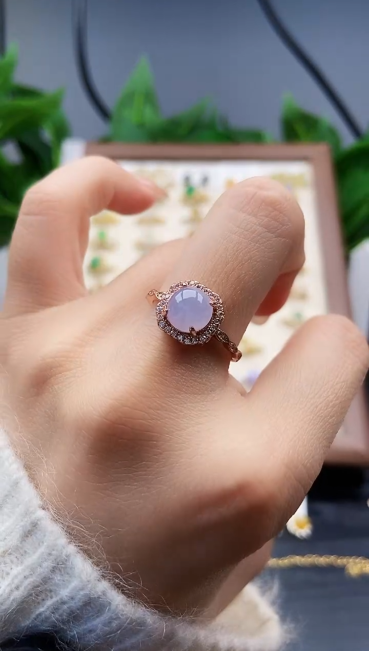 银S925镶嵌戒指翡翠12