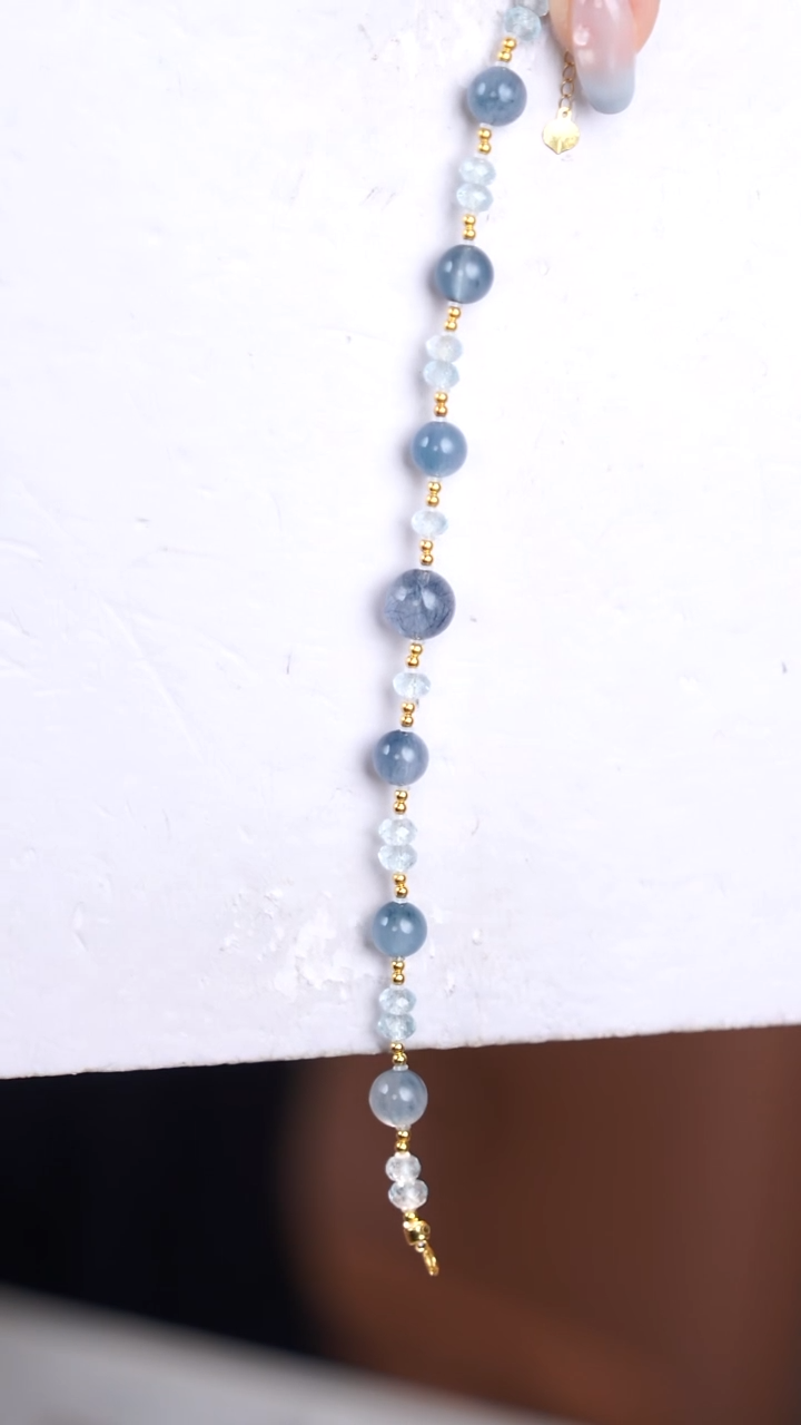 水晶手链18K金镶嵌@@@@@@@