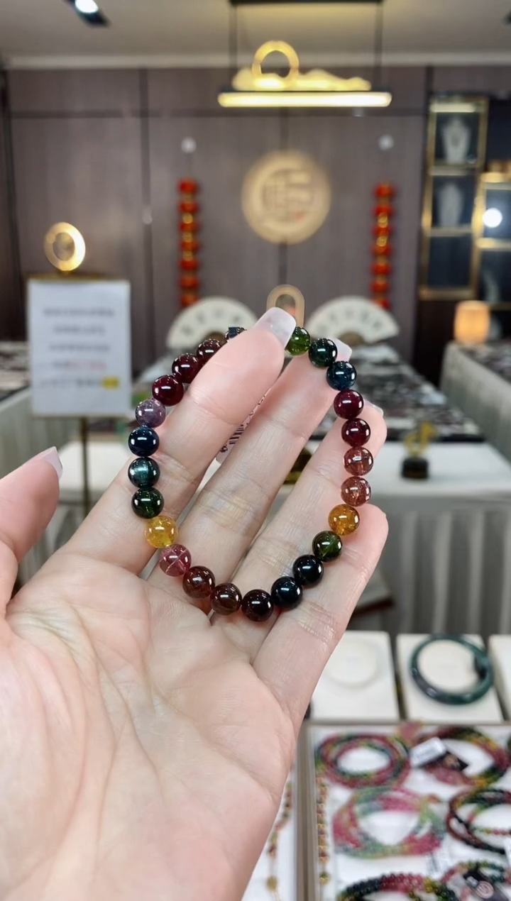 【闪购商品】碧玺单圈手串7mm+未镶嵌（多样性发一条）hon