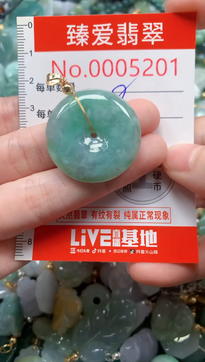 翡翠未镶嵌吊坠(不含链)5201