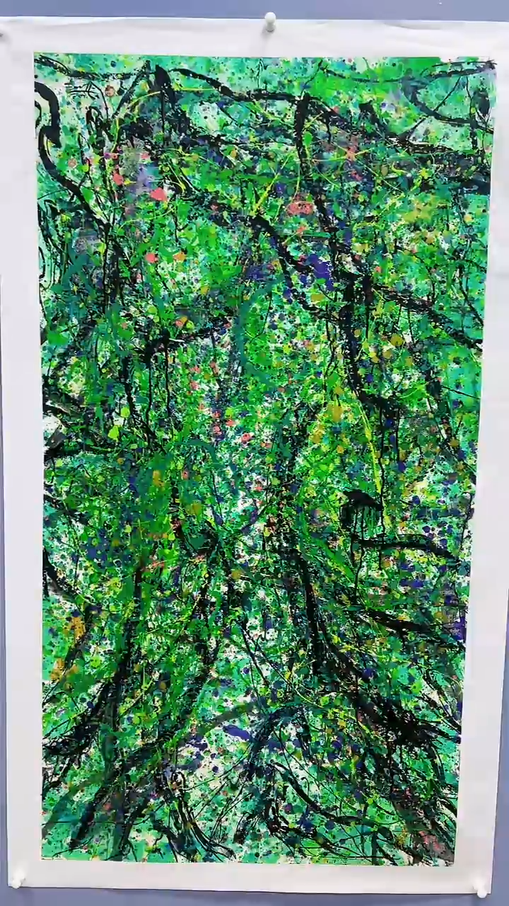 【闪购商品】赵燮绘画16平尺金袍藤萝