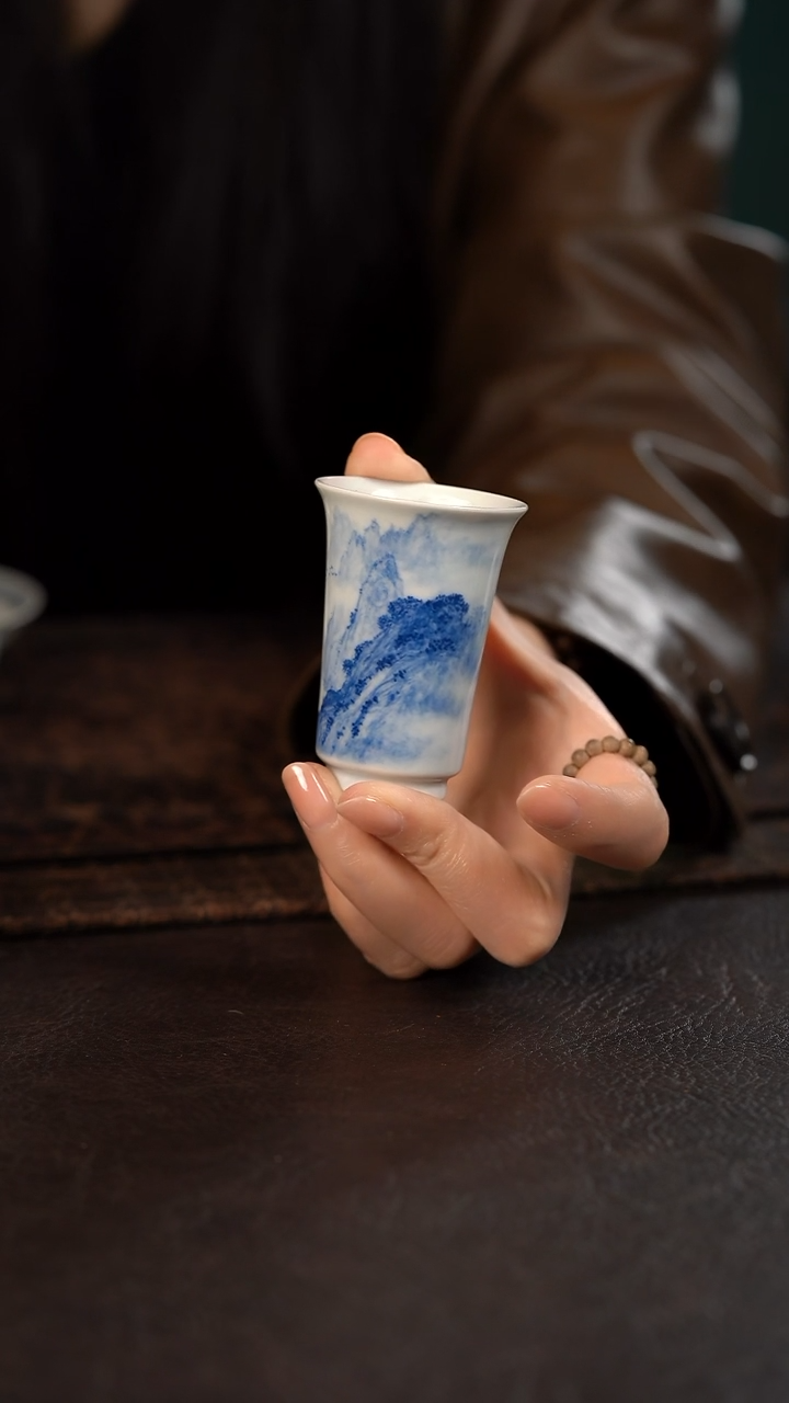 【闪购商品】杯聚澜堂国画山水高闻香杯A