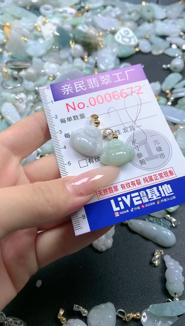 【闪购商品】翡翠吊坠(不含链)未镶嵌6672