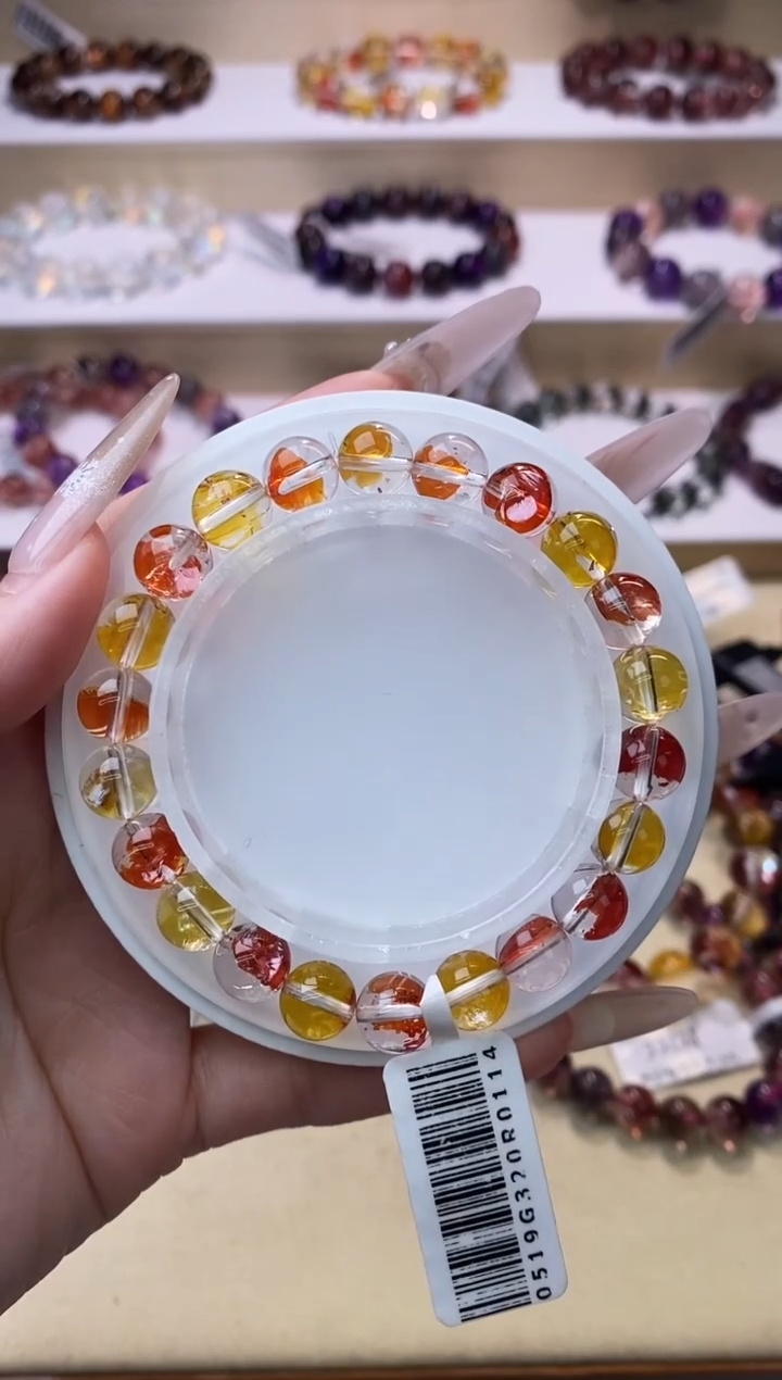 【闪购商品】水晶手链未镶嵌锦鲤胶花8m+