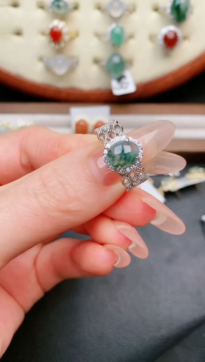 【闪购商品】翡翠戒指银S925镶嵌.....