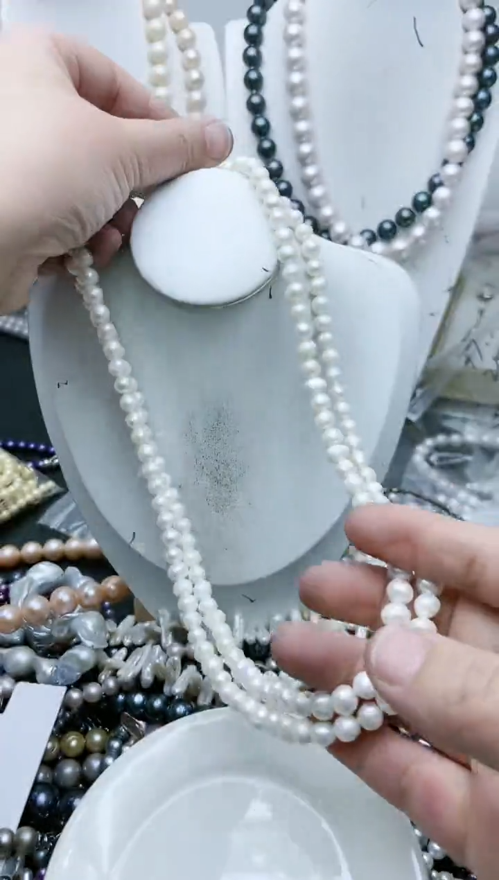 【闪购商品】淡水珍珠颈饰钛钢1