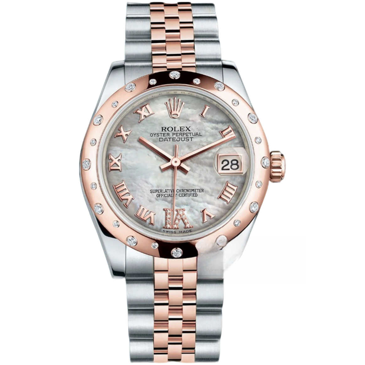99新 Rolex/劳力士 女装日志型自动机械腕表31盘 178341-0007