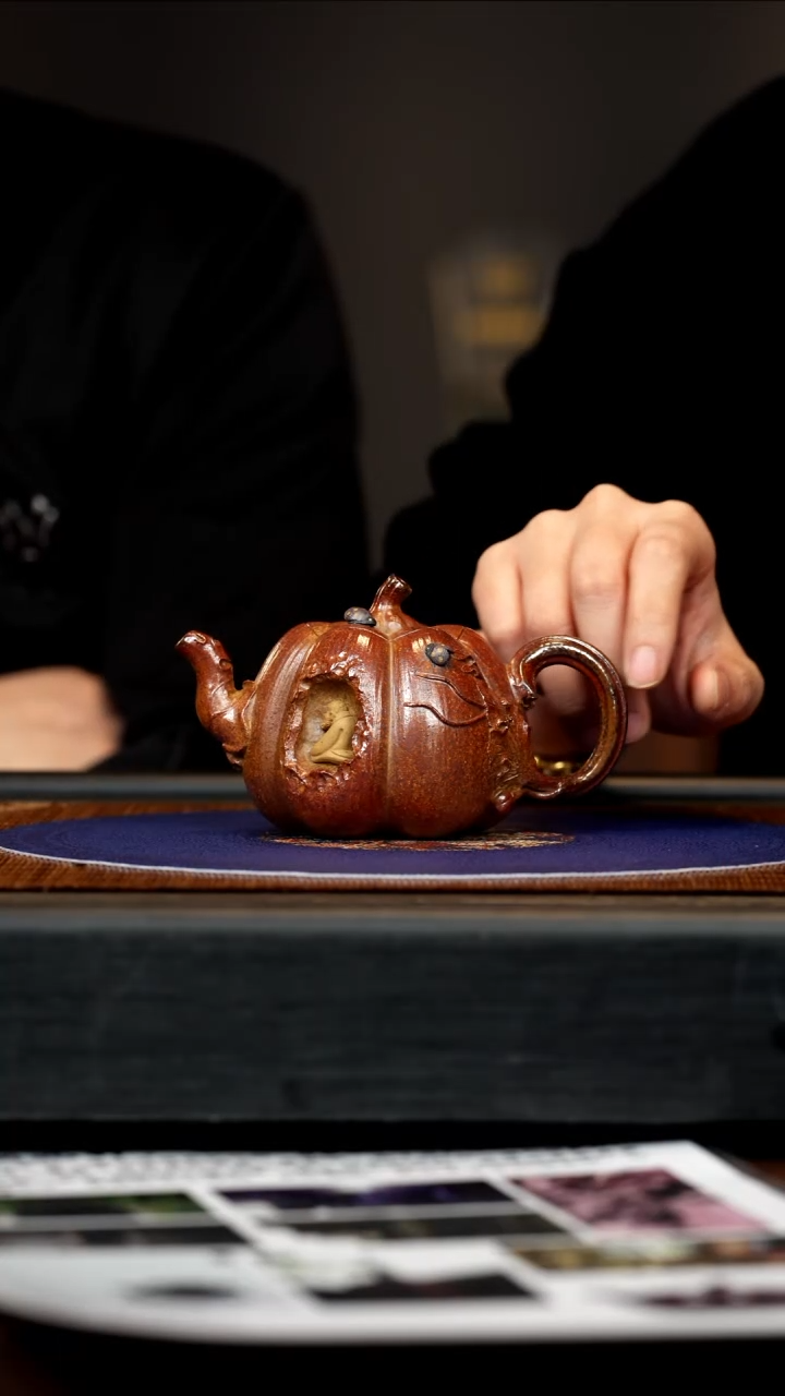 【闪购商品】紫砂茶壶CYL 石榴红 南瓜26