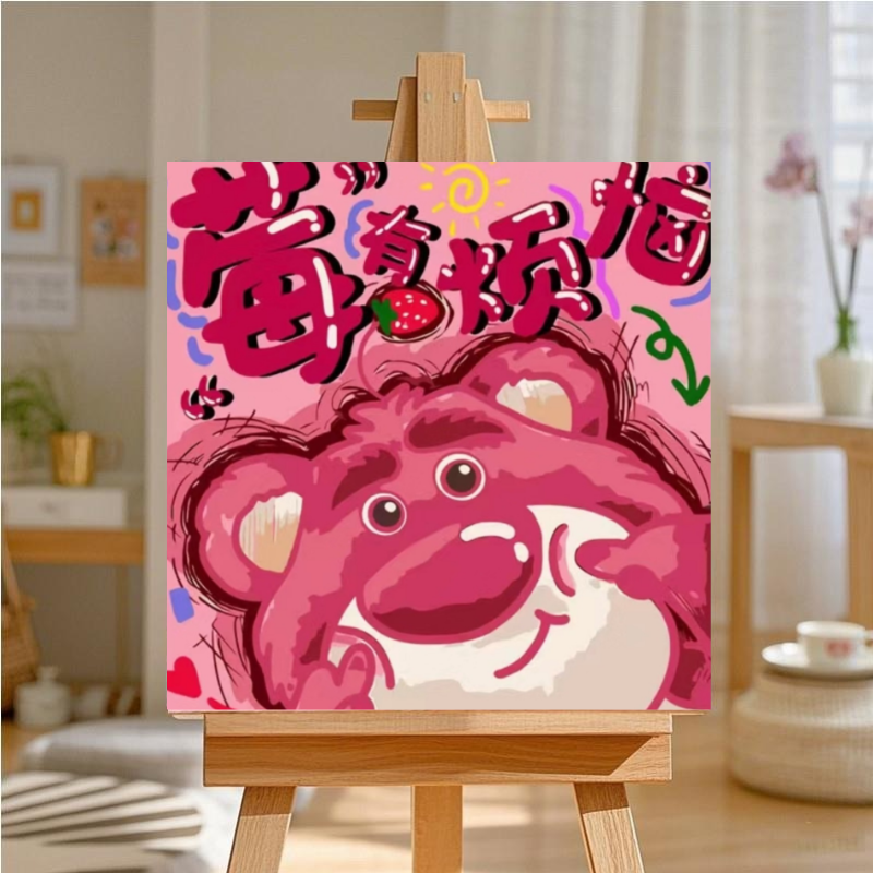 A1-A200简约二次元DIY数字油画卡通国家队02动漫装饰画卧室床头