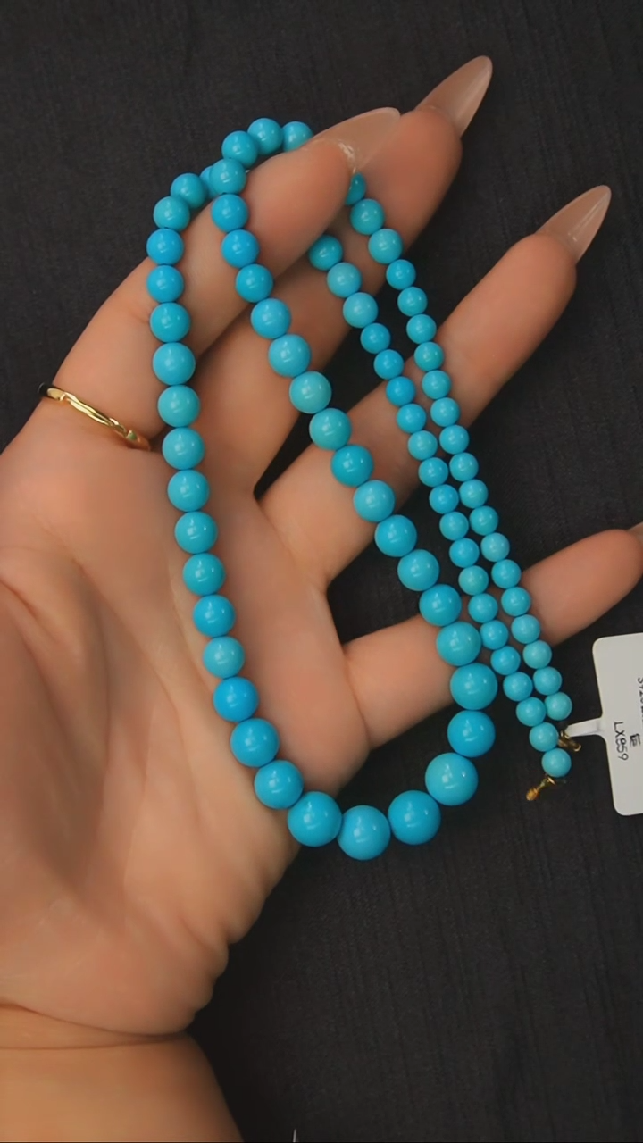 【闪购商品】绿松石项链银S925镶嵌发货一件