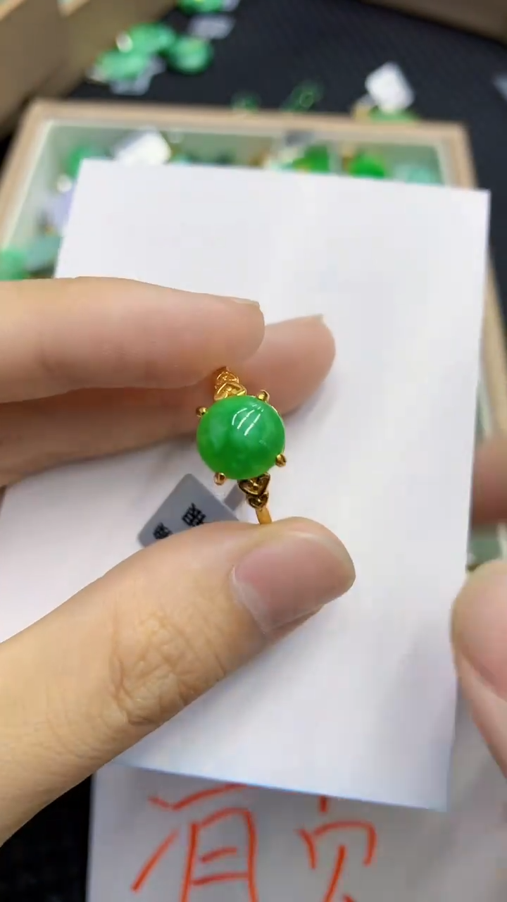 翡翠未镶嵌颈饰             1