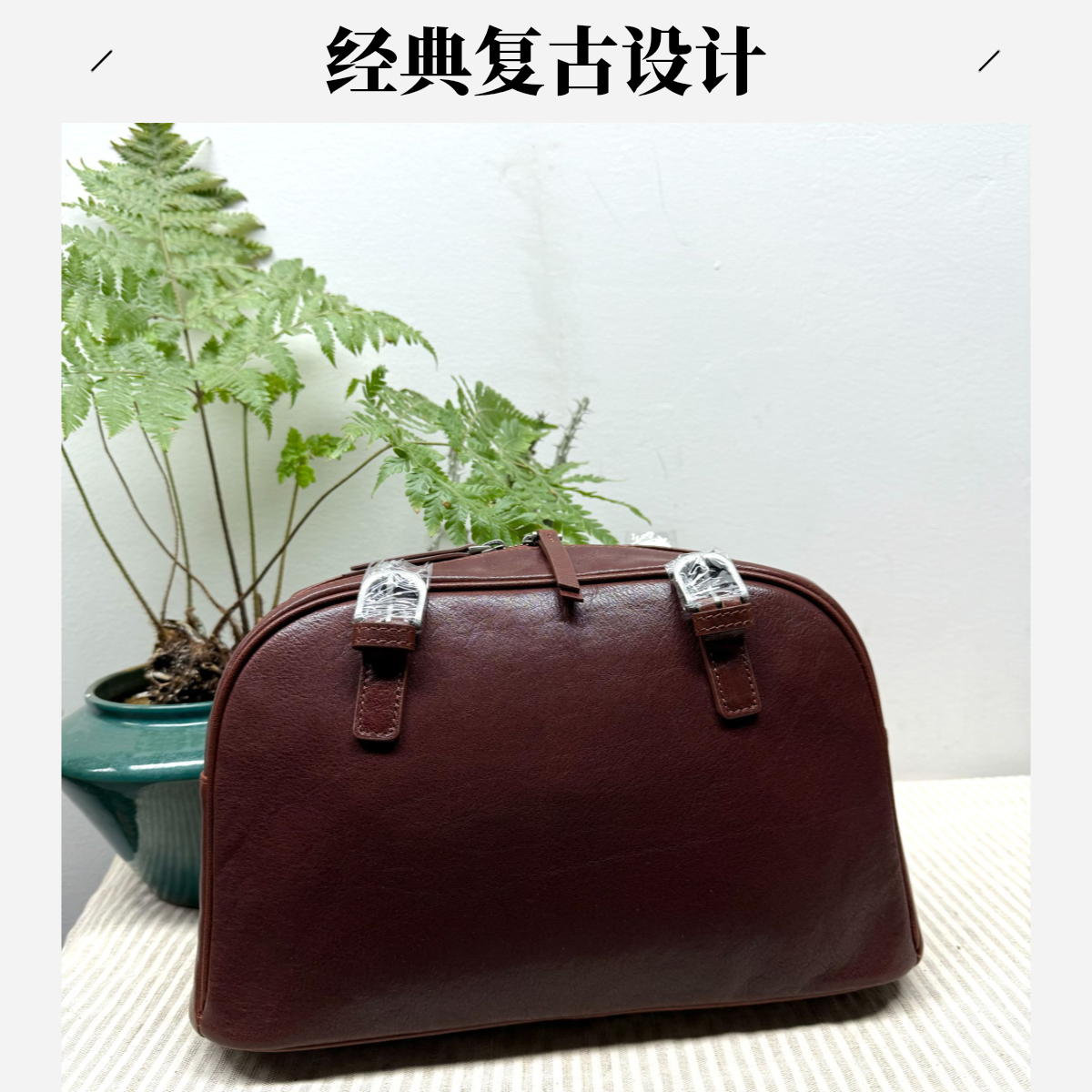 溯源者【牧云】托斯卡纳植鞣头层牛皮百搭单肩手提女包ZR30161