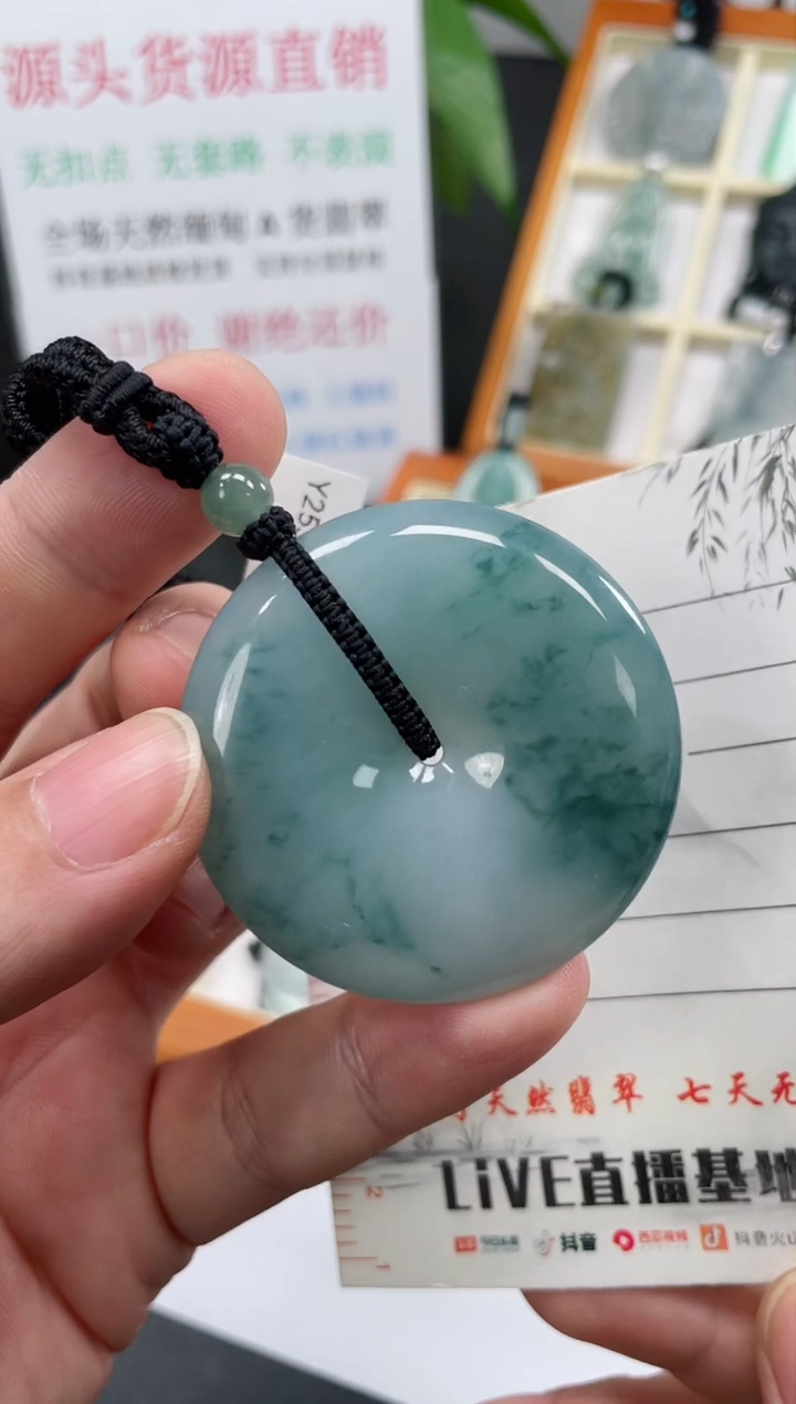 【闪购商品】翡翠颈饰未镶嵌平安扣