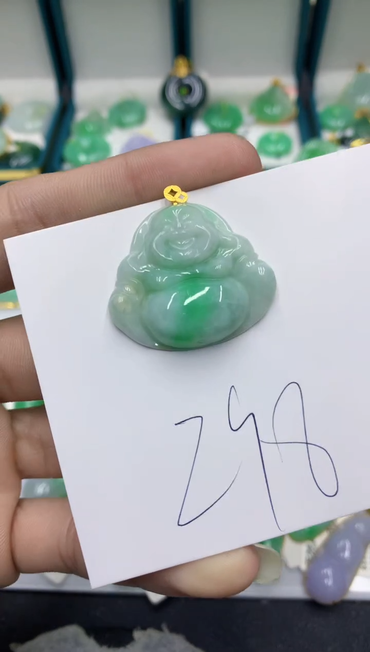 【闪购商品】翡翠颈饰18K金镶嵌翡翠