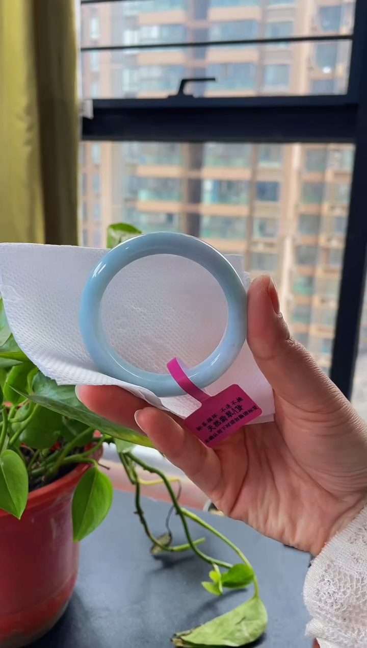 【闪购商品】翡翠手镯未镶嵌圈口52.6手镯32