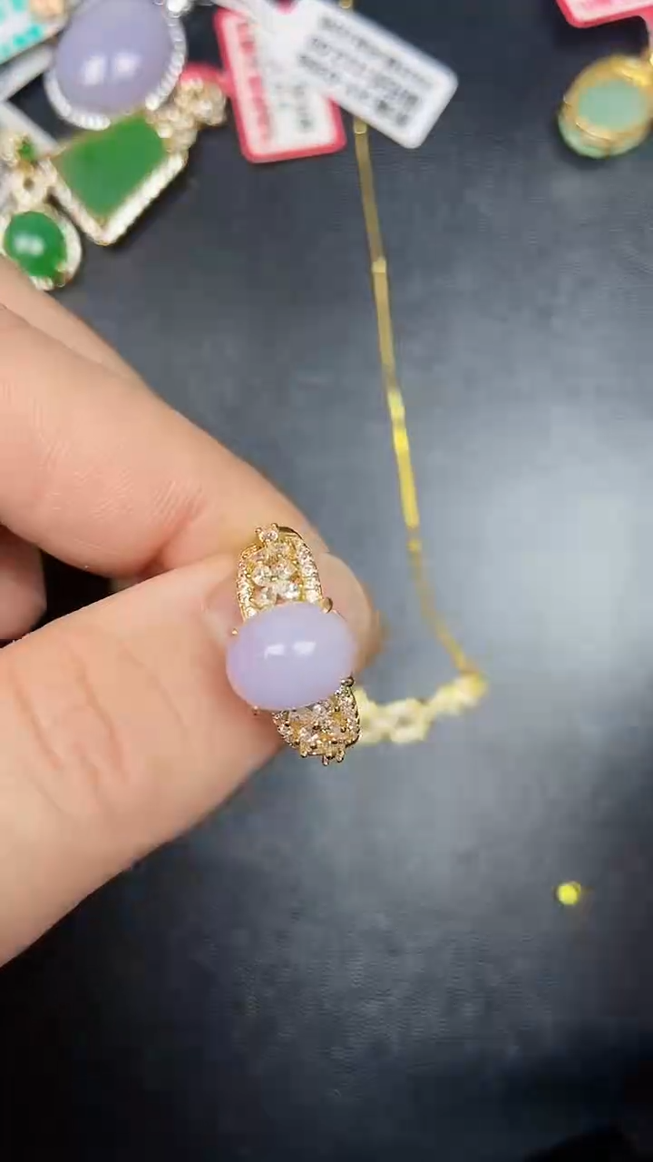 银S925镶嵌戒指翡翠1590