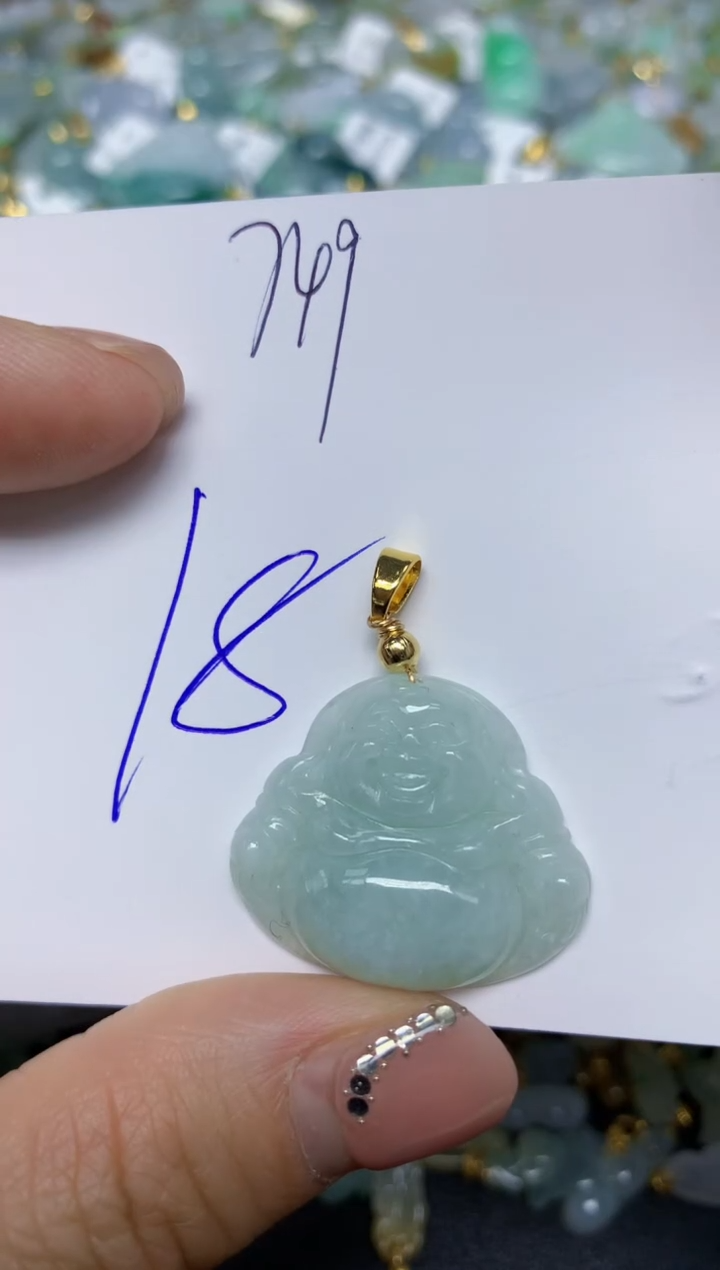 【闪购商品】翡翠挂件合金 天然翡翠A货