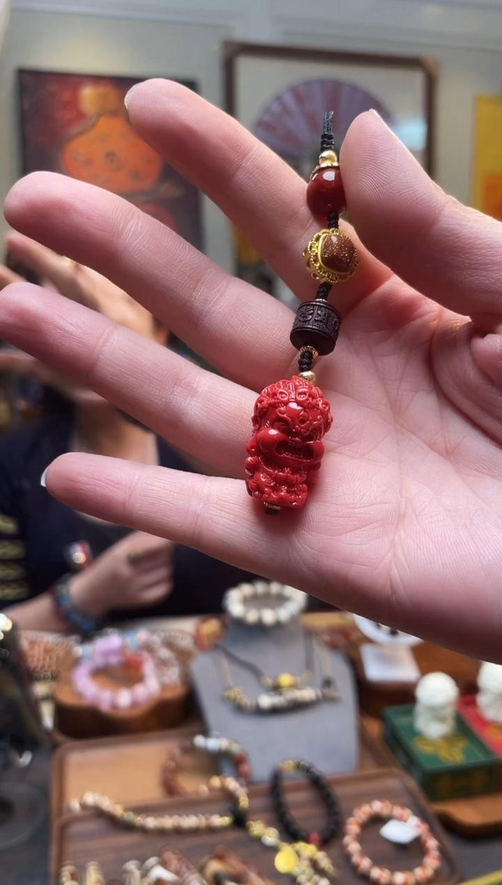 【闪购商品】柏香籽/百香籽吊坠0203-16大黑手机挂件