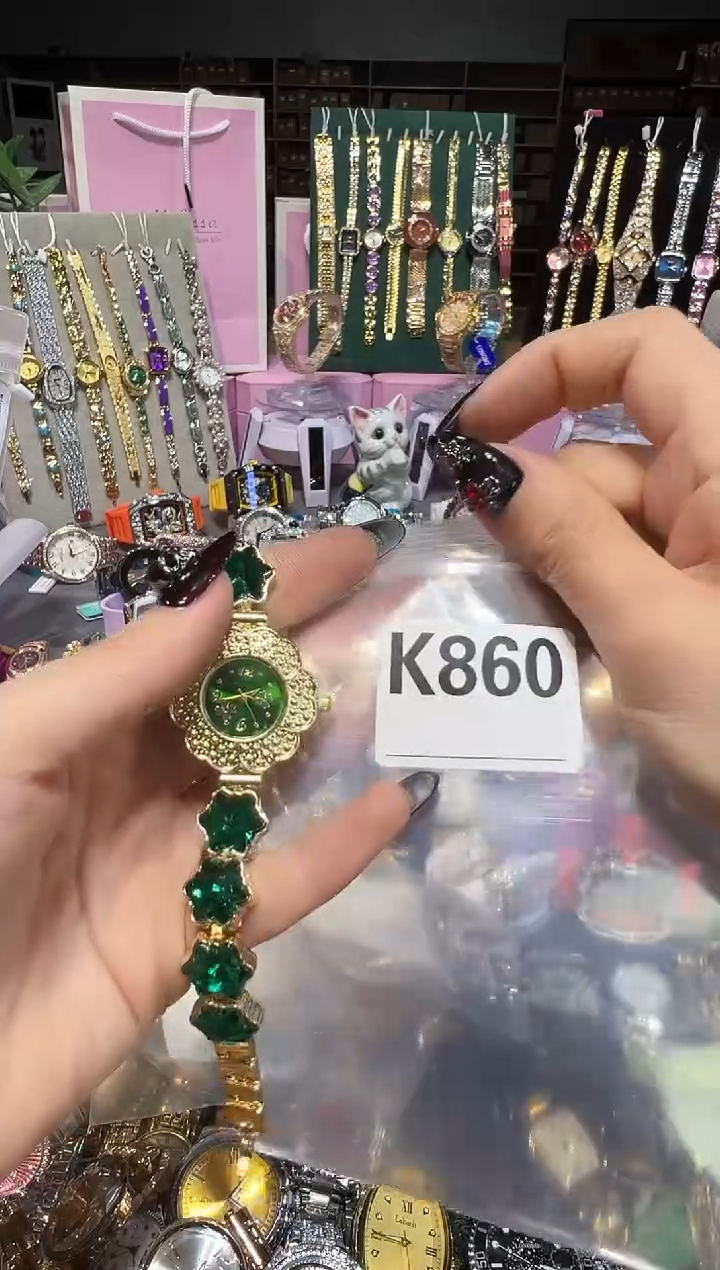 石英机芯不锈钢不锈钢直播定闪专用