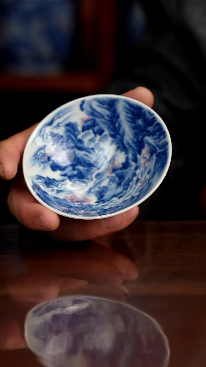 景琳藏北派山水斗笠