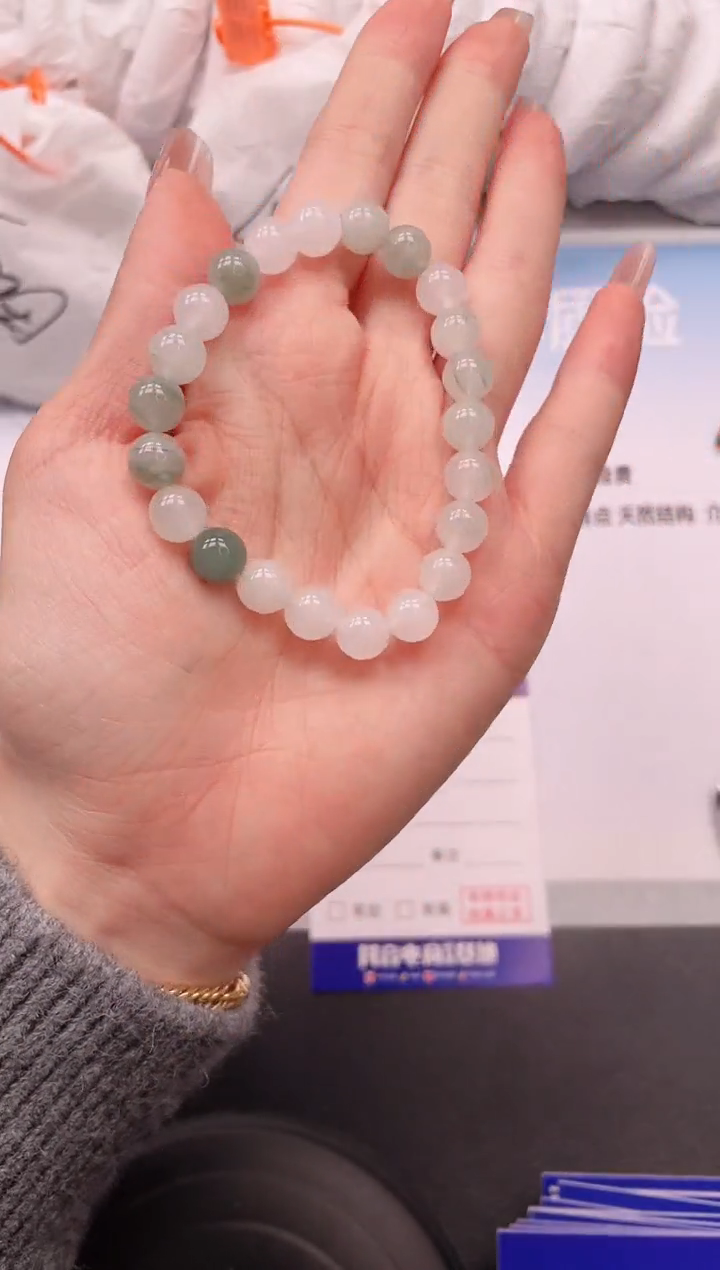 未镶嵌手链石英质玉天山翠手链多样性发货